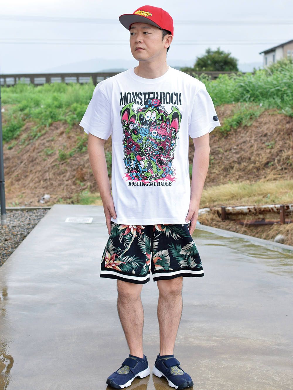 ROLLING CRADLE - ROLLING CRADLE×MONSTER ROCK COLLABORATION T-SHIRT