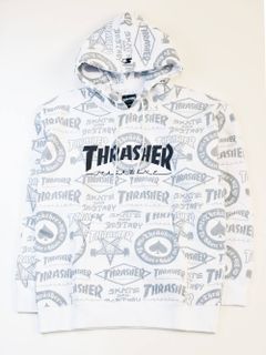 THRASHER×STARTER BLACK LABEL ALLOVER HOODIE