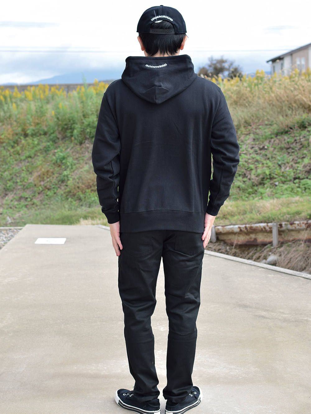 KATAKANA HOOD-SWEAT
