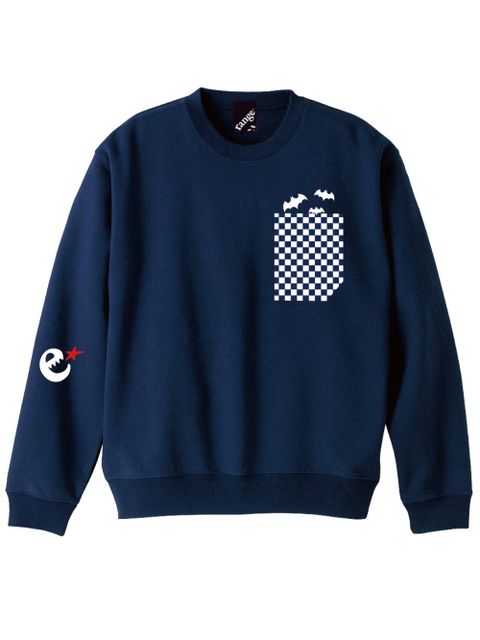 rg checker pocket crew sweat