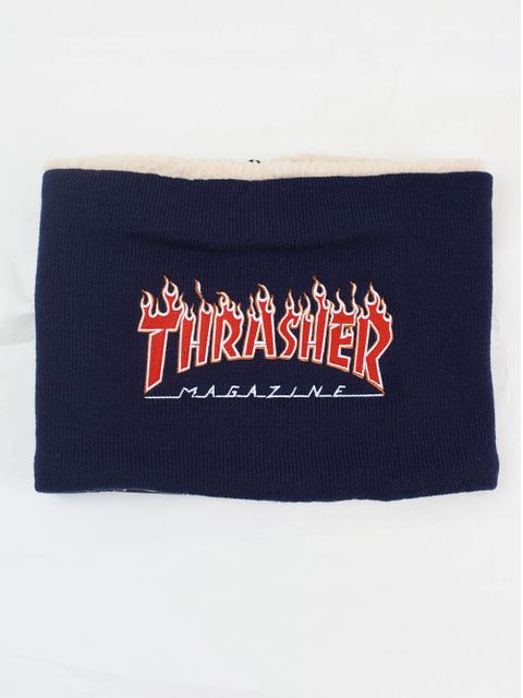 FLAME LOGO ジッパー付ネックウォーマー