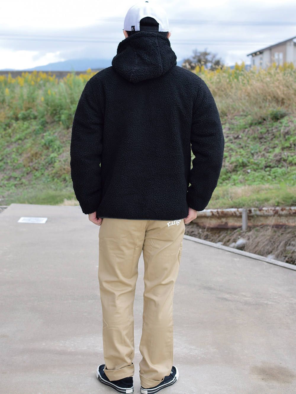 rg reversible boa hoody jkt