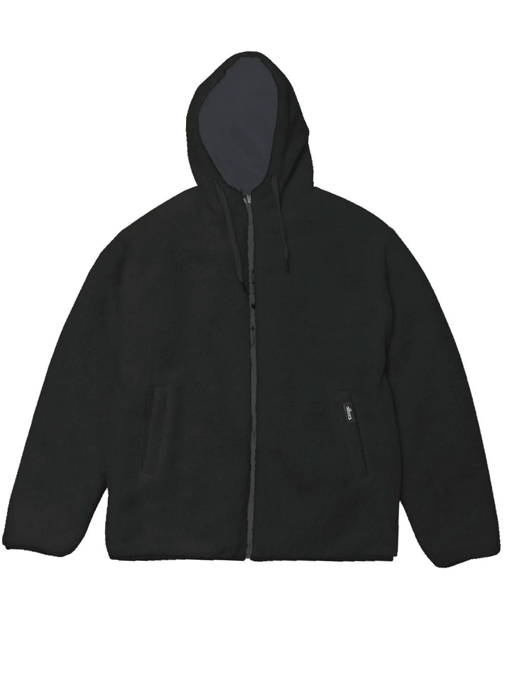 rg reversible boa hoody jkt