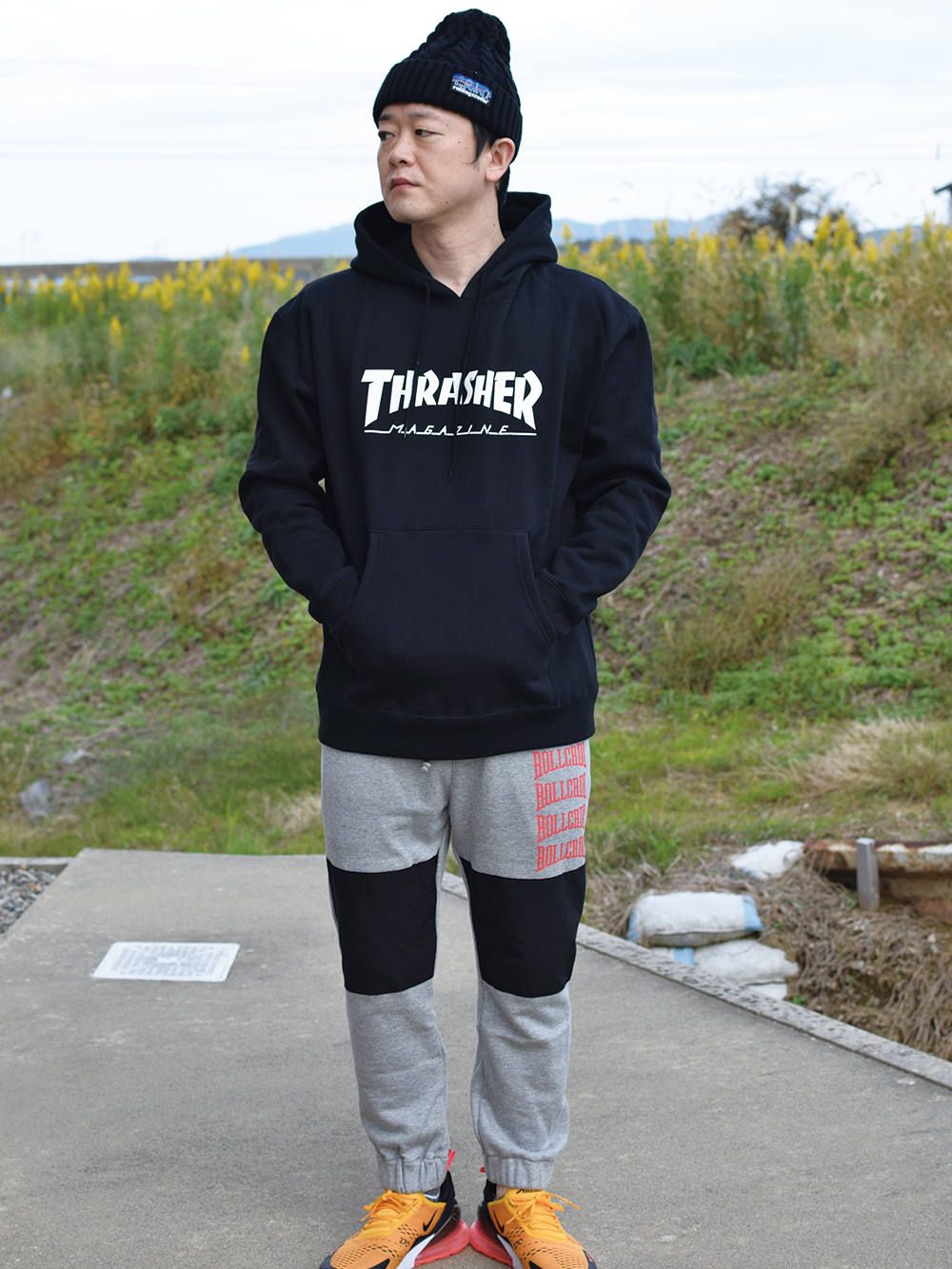 THRASHER×STARTER BLACK LABEL HOODIE