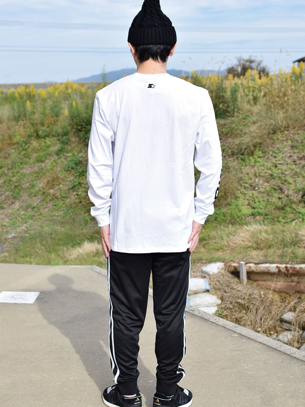THRASHER×STARTER BLACK LABEL L/S T