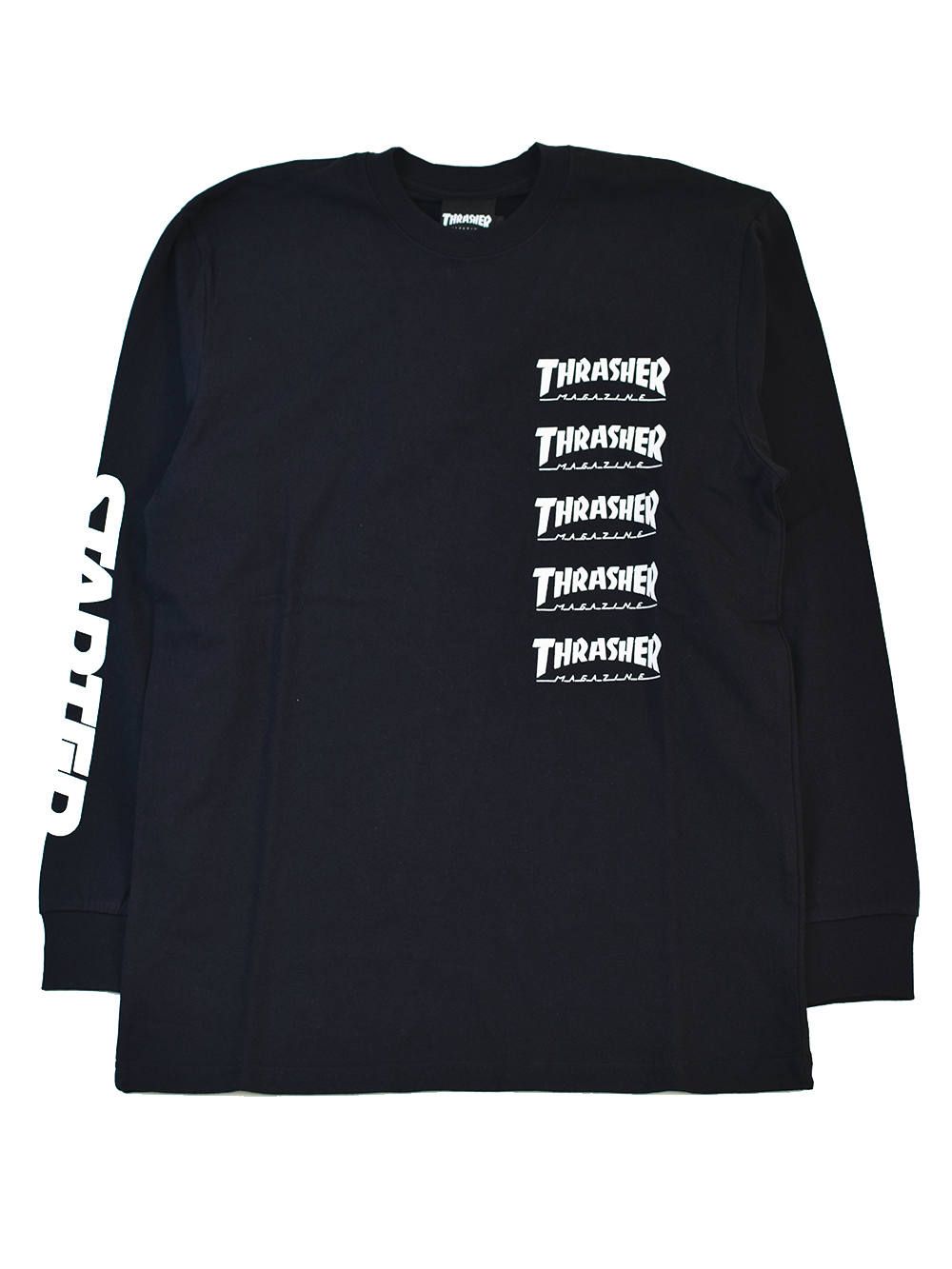 THRASHER×STARTER BLACK LABEL L/S T
