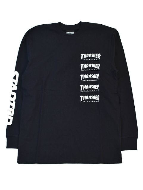 THRASHER×STARTER BLACK LABEL L/S T