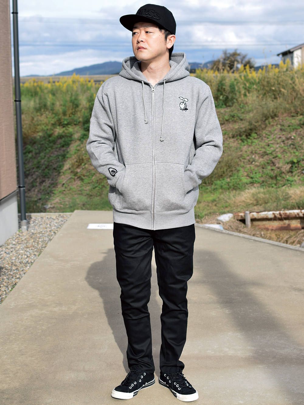 EMB premium logo zip up Hoody