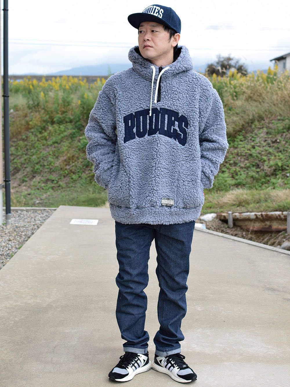 COLLEGE BOA HALF-ZIPHOOD