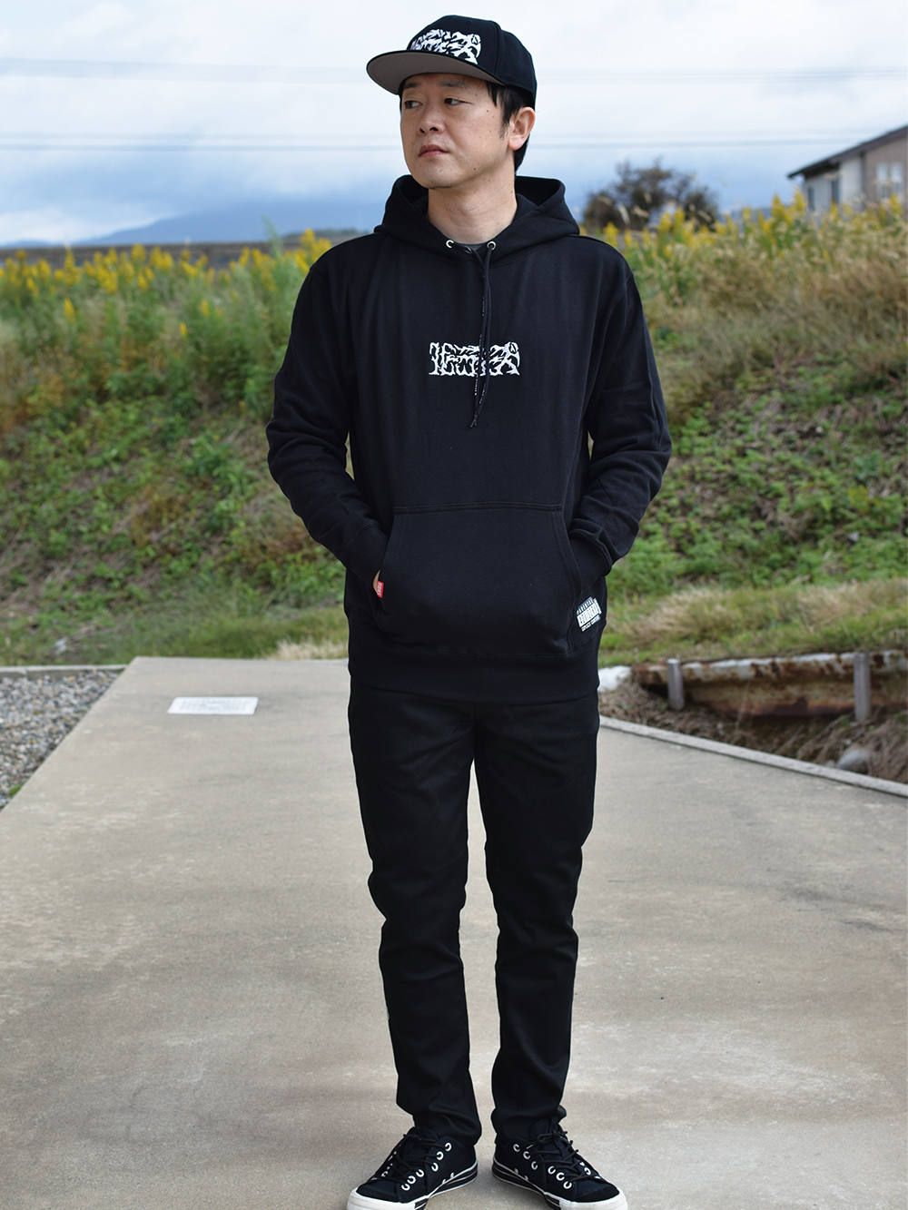 KATAKANA HOOD-SWEAT