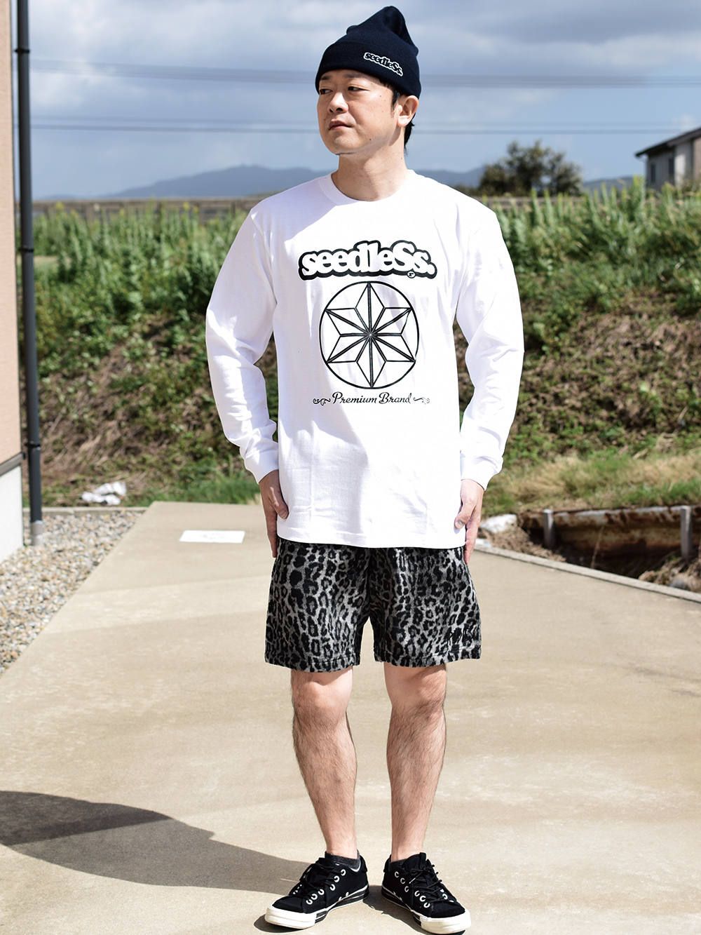 sd premium cannabis crystal L/S tee