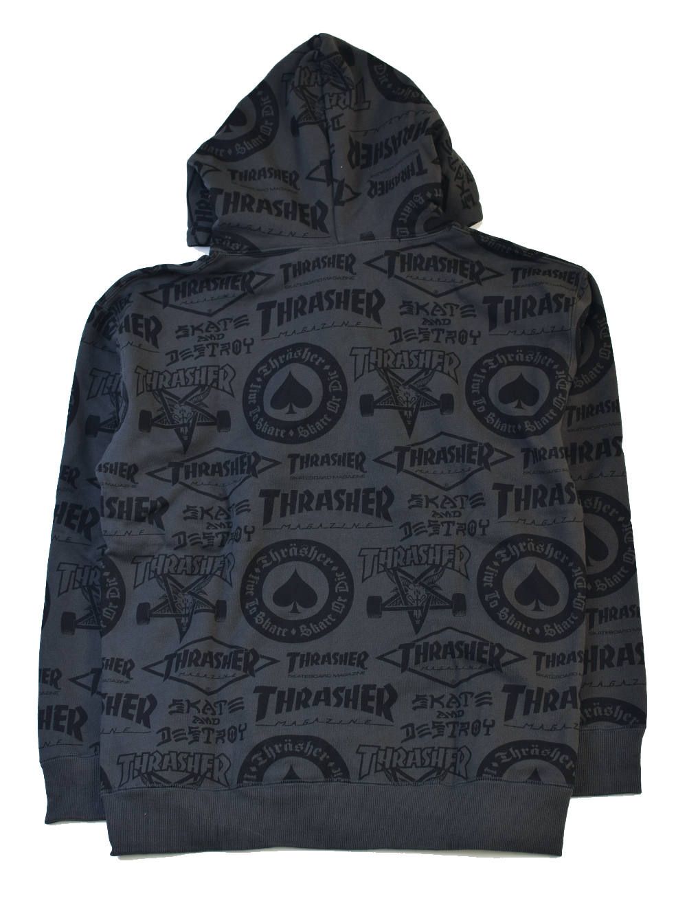 THRASHER×STARTER BLACK LABEL ALLOVER HOODIE
