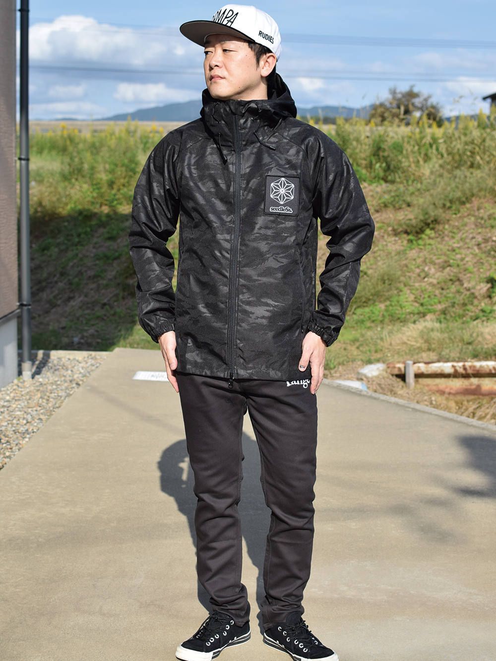 sd cannabis crystal hooded jkt