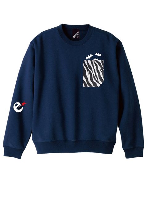 rg zebra pocket crew sweat
