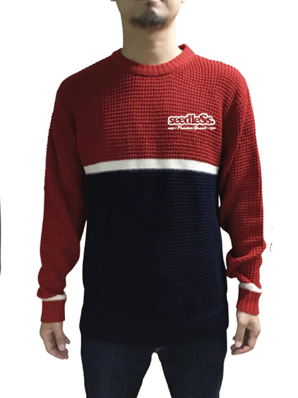 sd 2 tone color knit