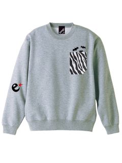 rg zebra pocket crew sweat