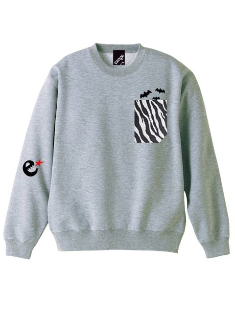 rg zebra pocket crew sweat