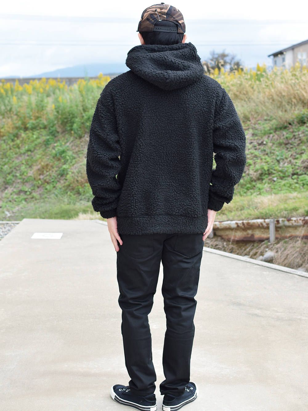 COLLEGE BOA HALF-ZIPHOOD