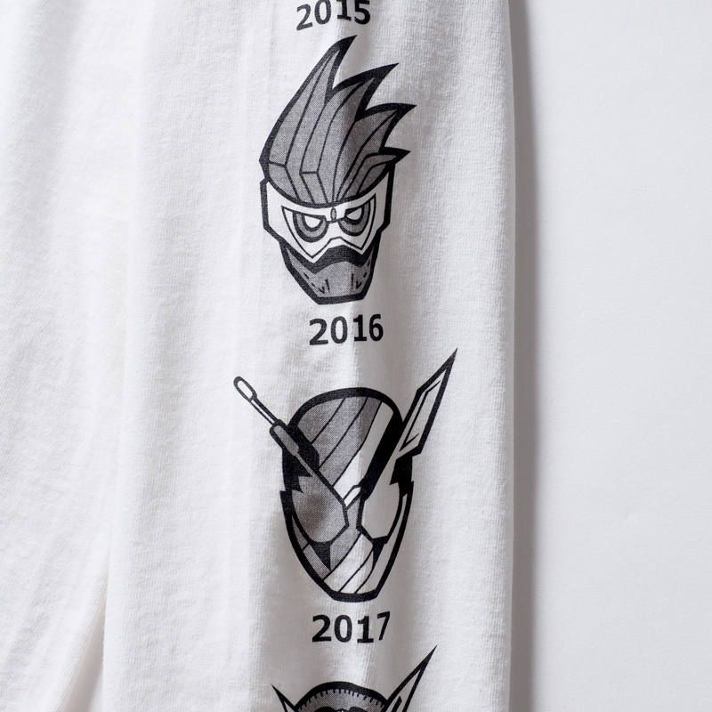 [PDSx仮面ライダー] 平成ライダー顔ロンTEE(2009〜2018ver.)