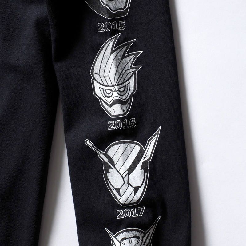 [PDSx仮面ライダー] 平成ライダー顔ロンTEE(2009〜2018ver.)