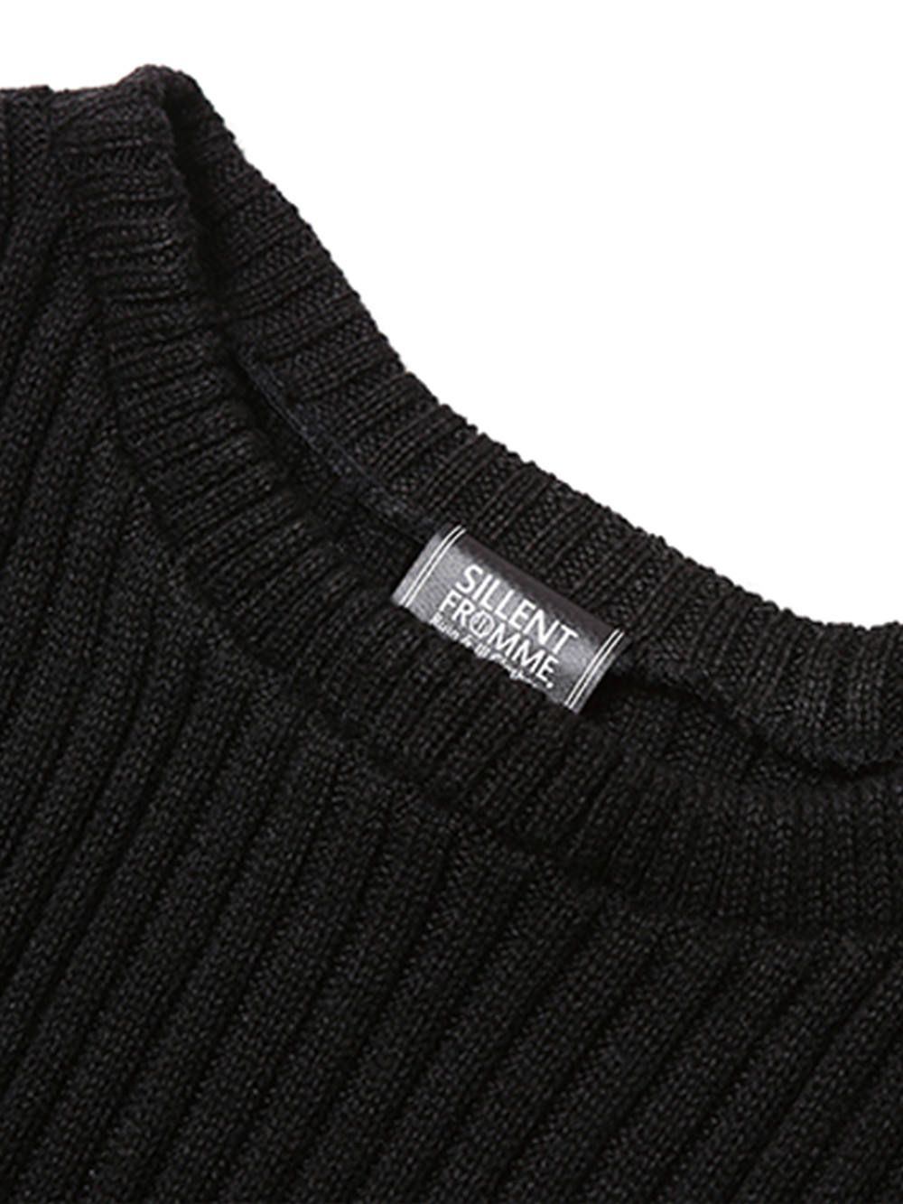 GHOST -Asymmetry Knit Sweater-