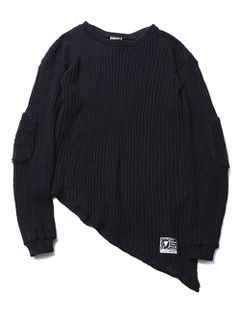 GHOST -Asymmetry Knit Sweater-