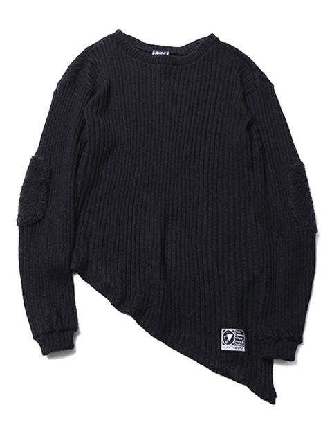 GHOST -Asymmetry Knit Sweater-