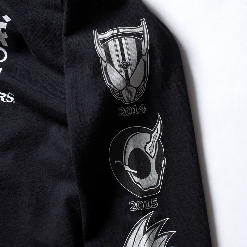 [PDSx仮面ライダー] 平成ライダー顔ロンTEE(2009〜2018ver.)