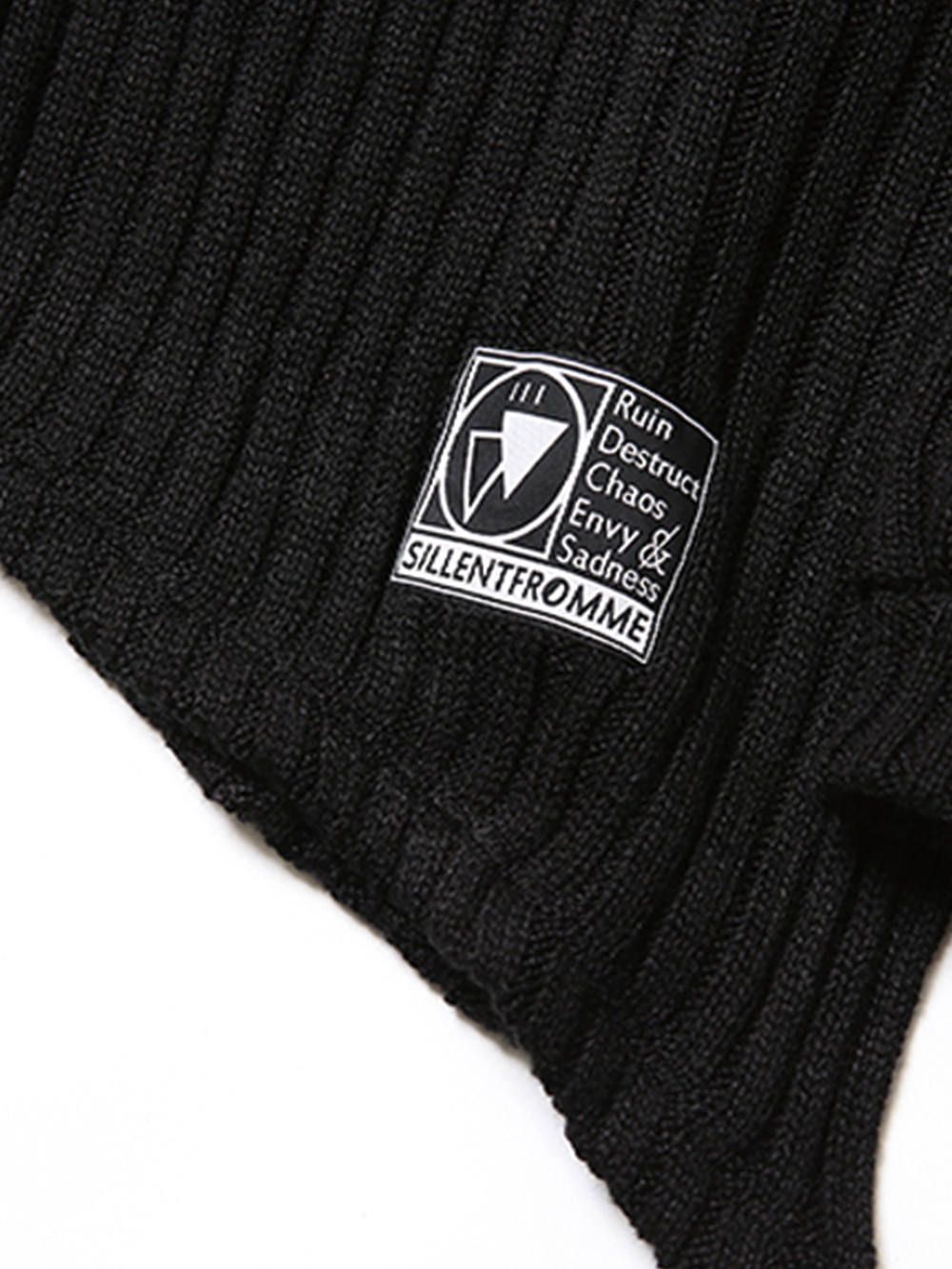 GHOST -Asymmetry Knit Sweater-