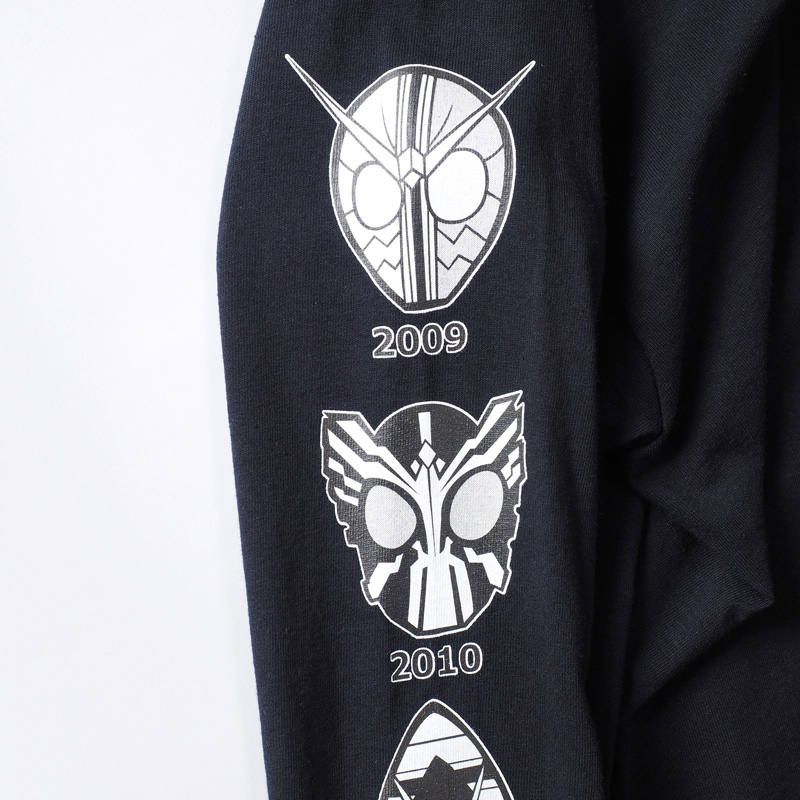 [PDSx仮面ライダー] 平成ライダー顔ロンTEE(2009〜2018ver.)