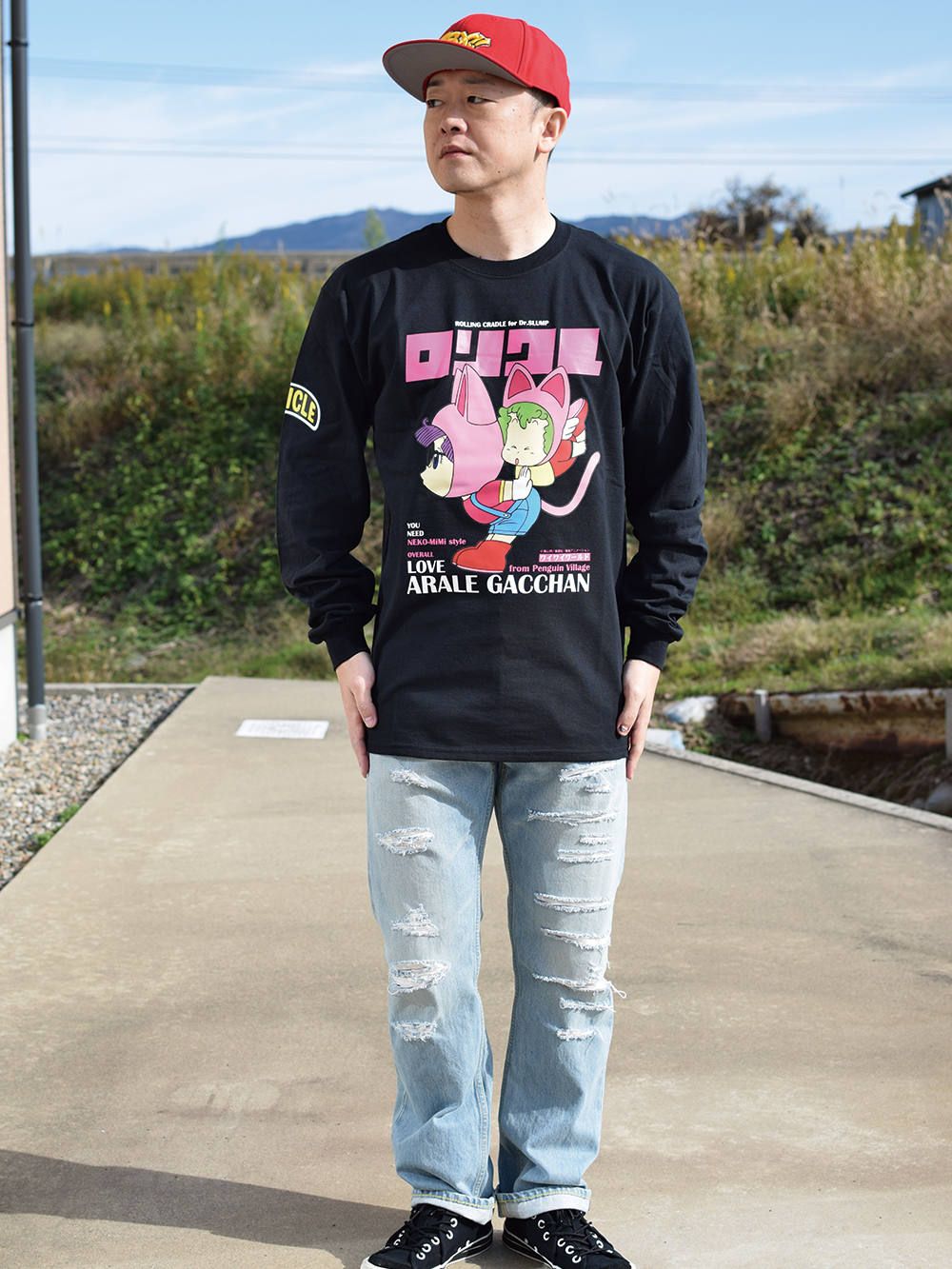 RCxDr.SLUMP LONG SLEEVE T-SHIRT