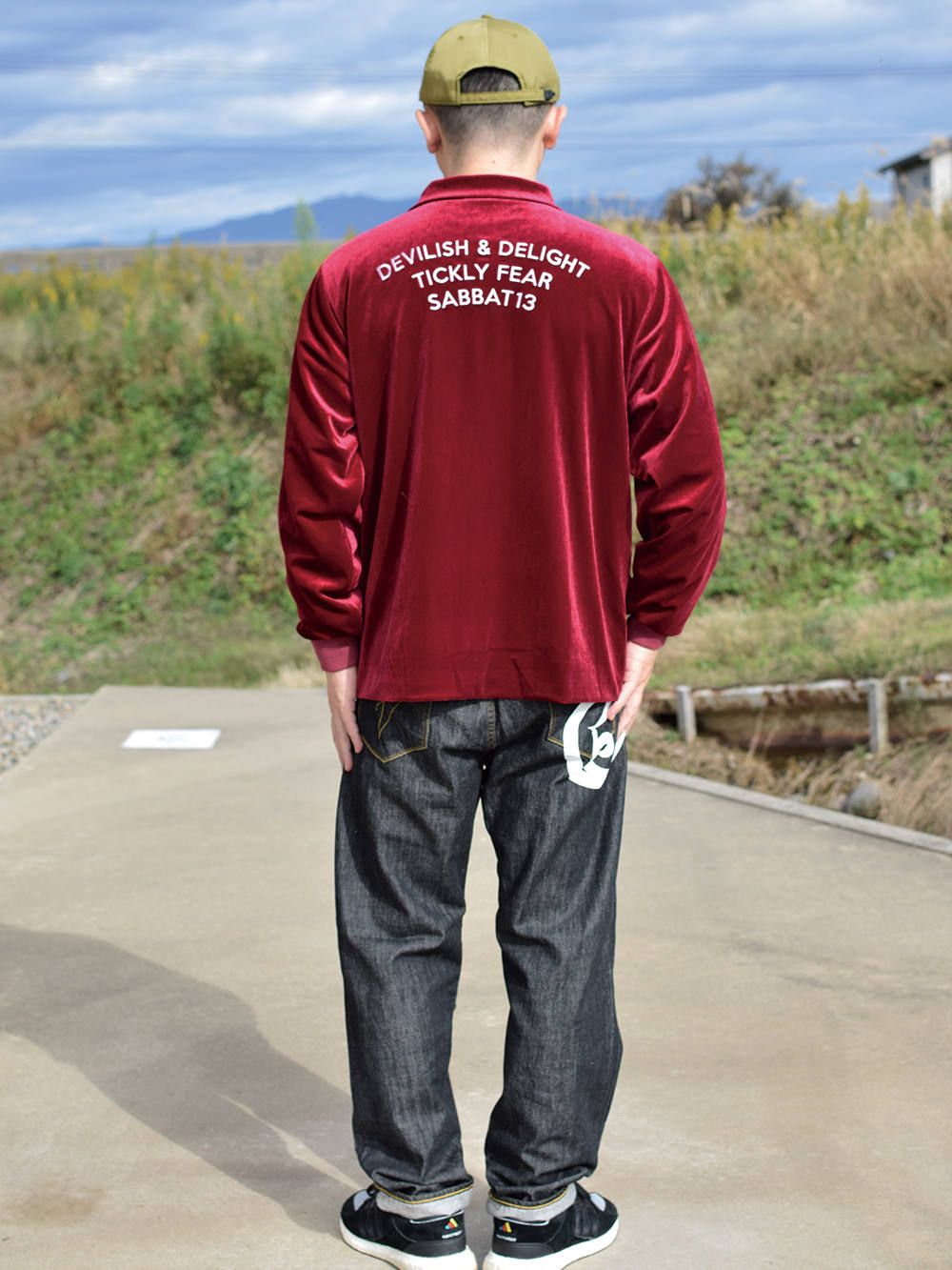 SABBAT13 MEDUSA VELOUR JKT コーチジャケット SABBAT13 MEDUSA VELOUR JKT コーチジャケット|mercariメルカリ