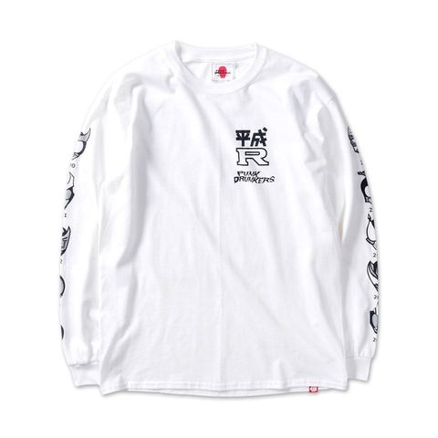[PDSx仮面ライダー] 平成ライダー顔ロンTEE(2000〜2009ver.)