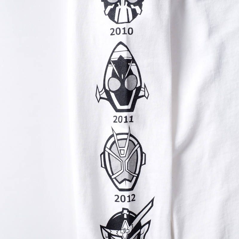 [PDSx仮面ライダー] 平成ライダー顔ロンTEE(2009〜2018ver.)