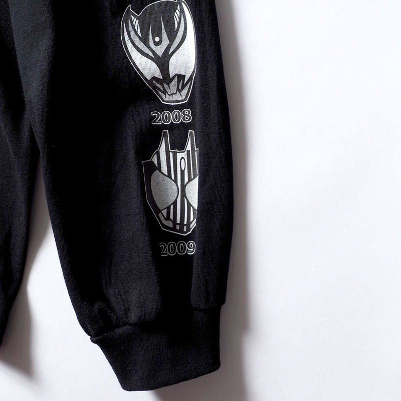[PDSx仮面ライダー] 平成ライダー顔ロンTEE(2000〜2009ver.)
