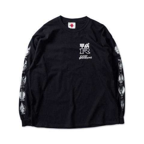 [PDSx仮面ライダー] 平成ライダー顔ロンTEE(2000〜2009ver.)