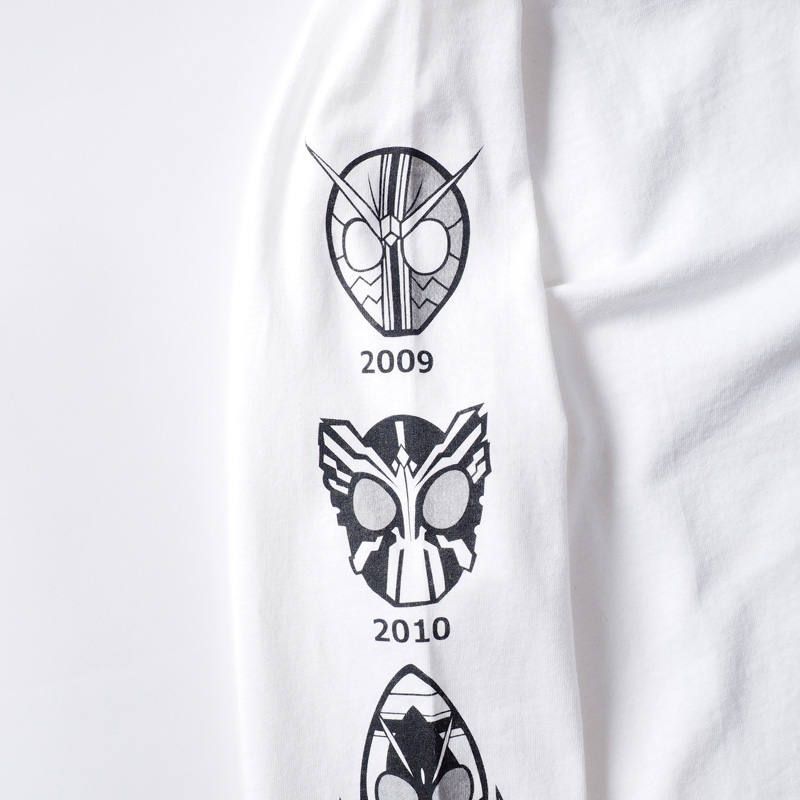 [PDSx仮面ライダー] 平成ライダー顔ロンTEE(2009〜2018ver.)
