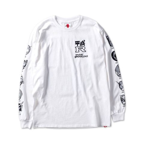[PDSx仮面ライダー] 平成ライダー顔ロンTEE(2009〜2018ver.)
