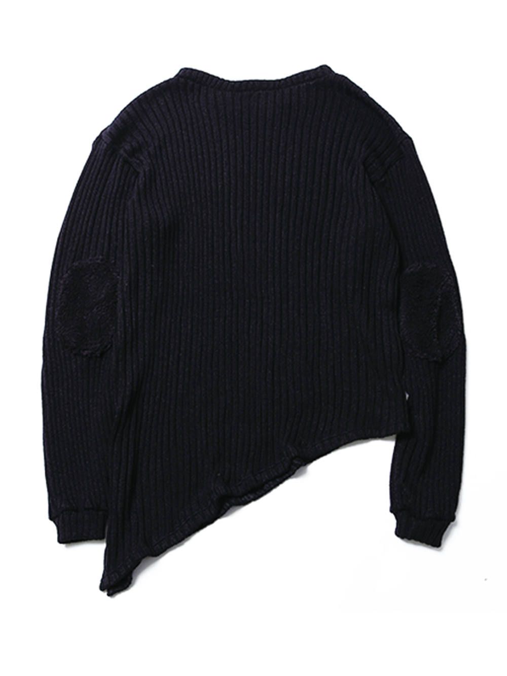 GHOST -Asymmetry Knit Sweater-