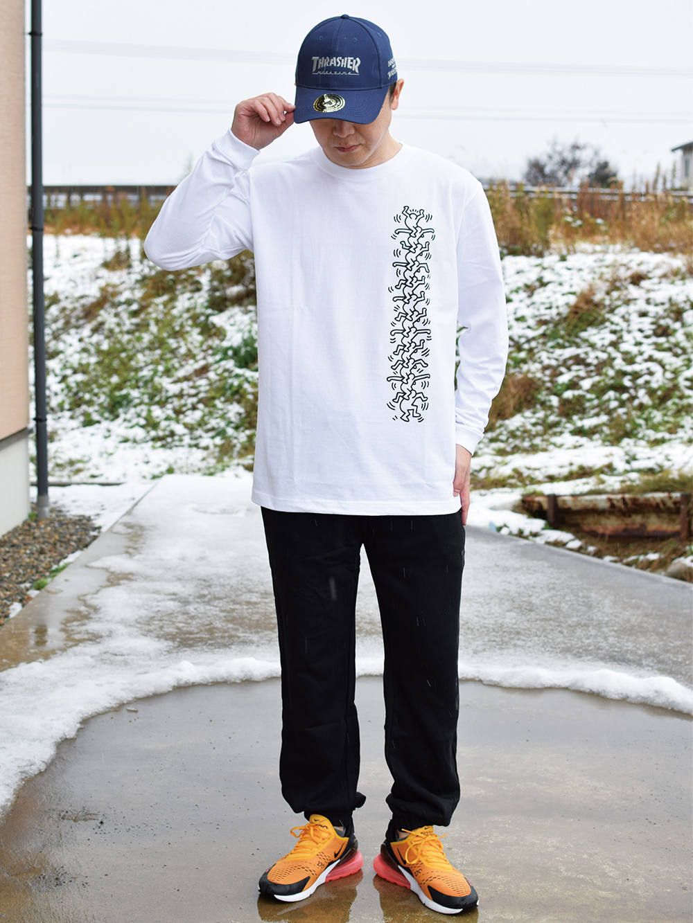 THRASHER × Keith Haring L/S T