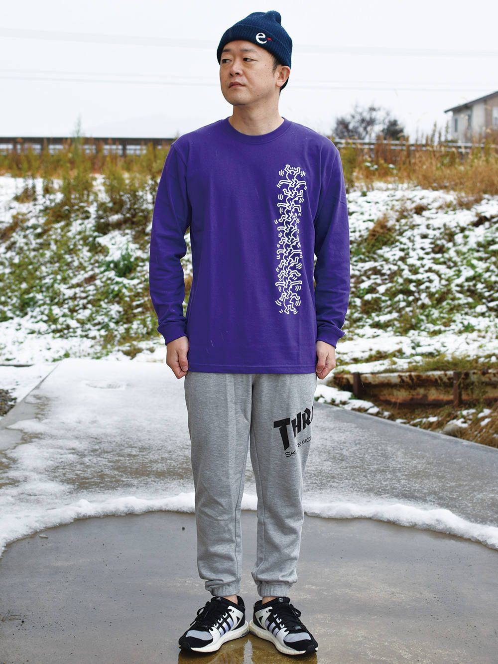 THRASHER × Keith Haring L/S T
