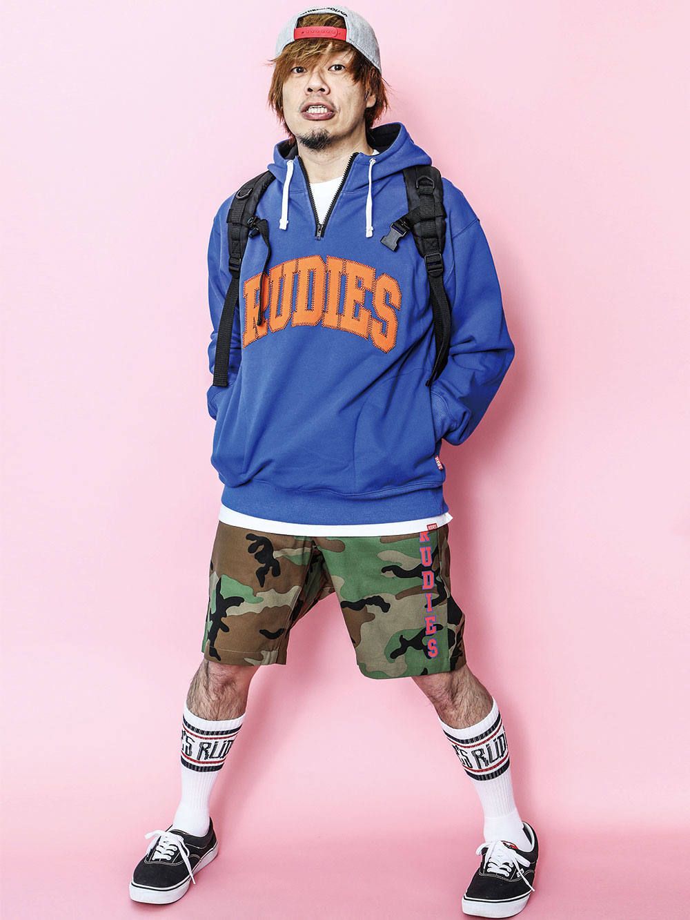 COLLEGE HALFZIPHOOD-SWEAT