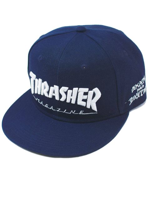 MAG LOGO ポリエステルサージ平ツバキャップ