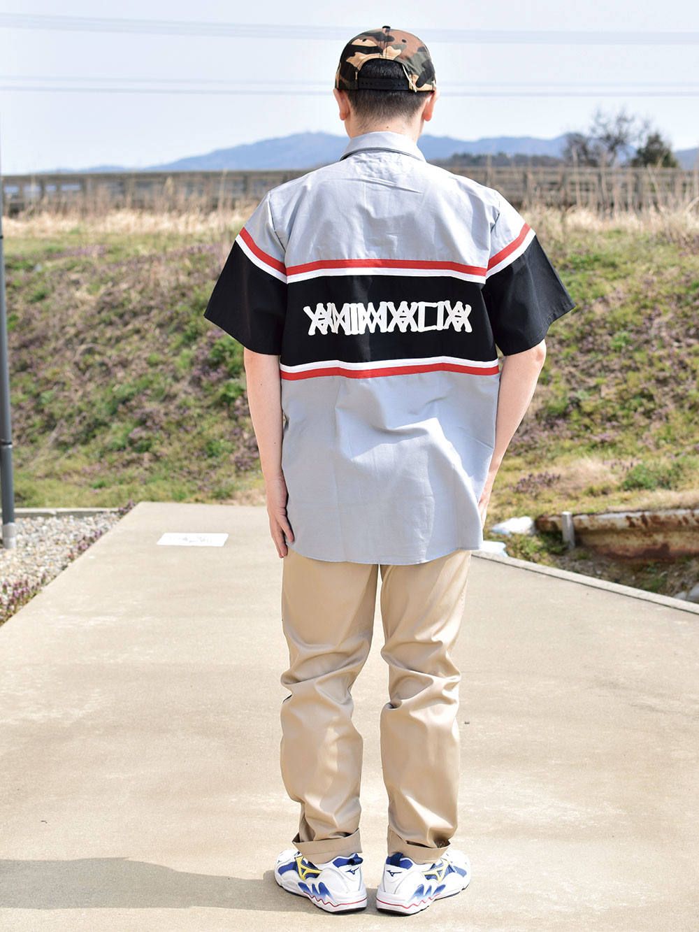 WORK SHIRTS :AMA MOTORS(US BODY Big silhouette)