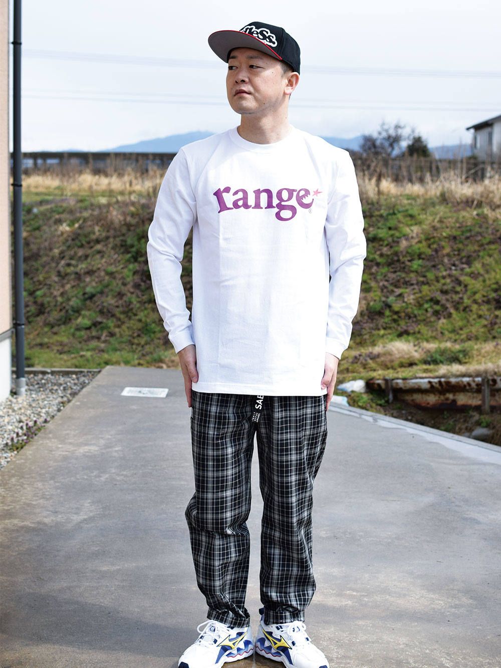 range fluorescence logo L/S tee
