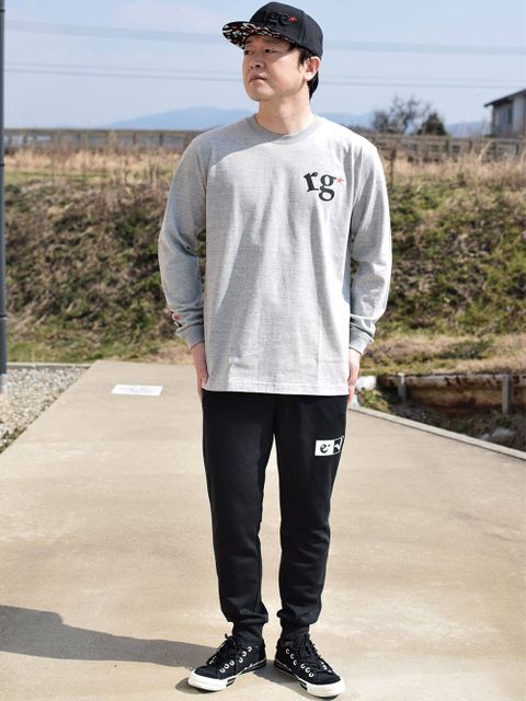 rg logo with big star L/S tee