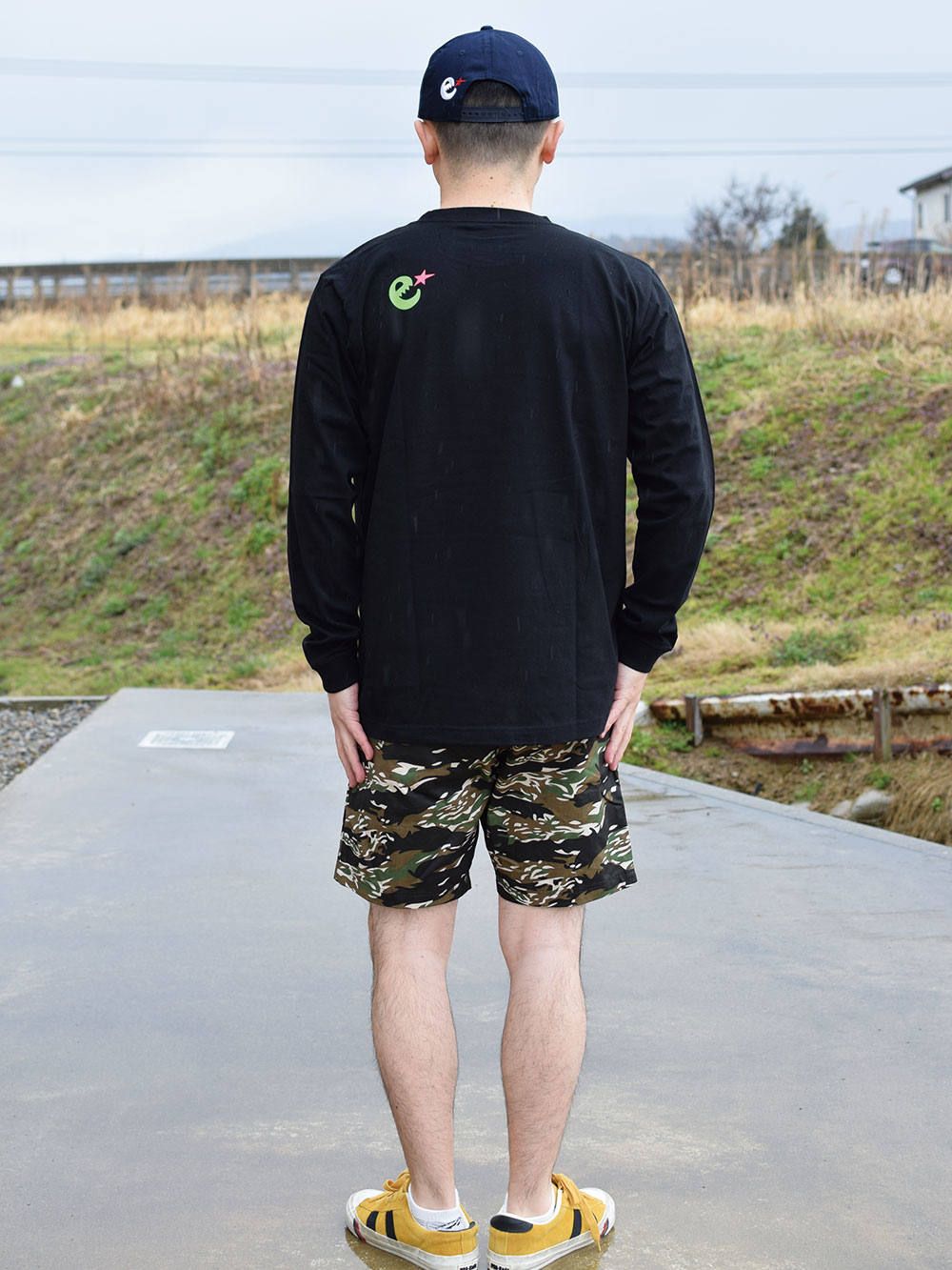 range fluorescence logo L/S tee