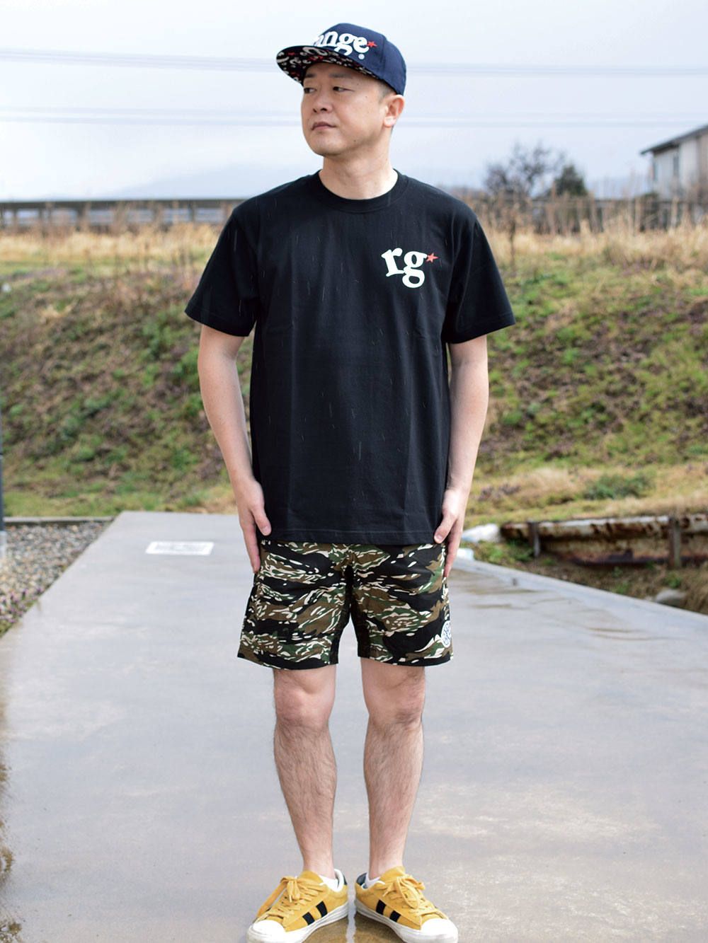 rg logo with big star s/s tee