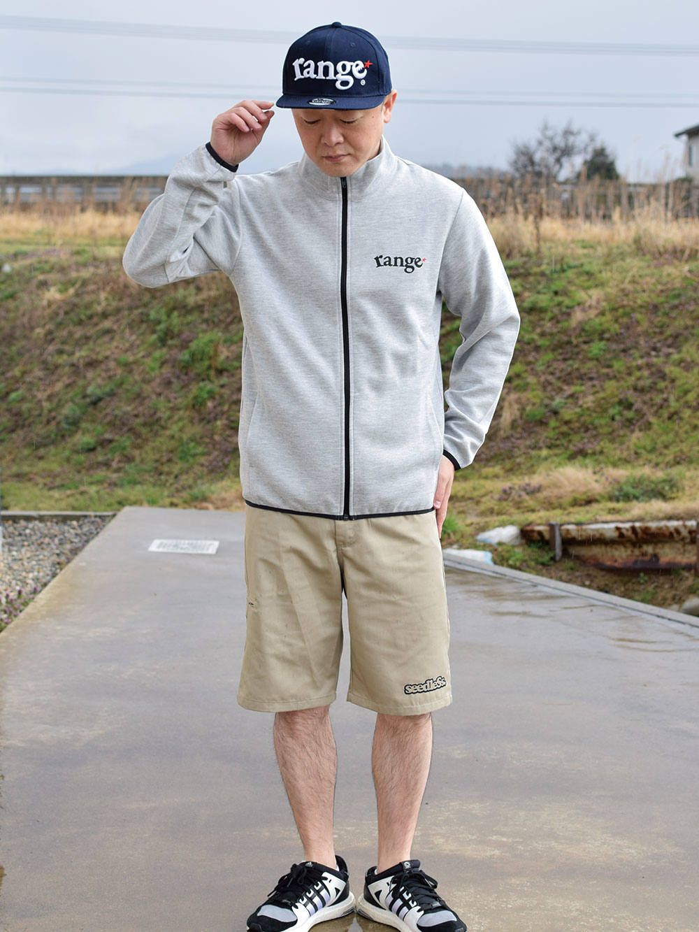 rg jersey zip up crew