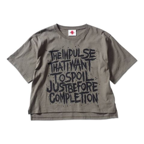 完成間近でぶっ壊したくなる衝動レディースワイドTEE